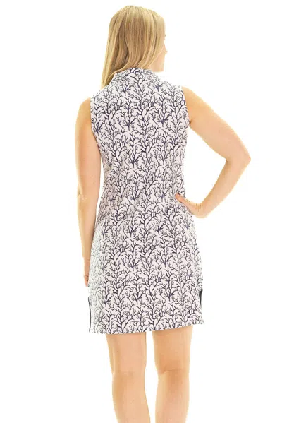 Duffield Lane The Mackinac Dress In Blue Coral