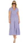 Duffield Lane The Magnolia Dress In Blue Basketweave In Blue
