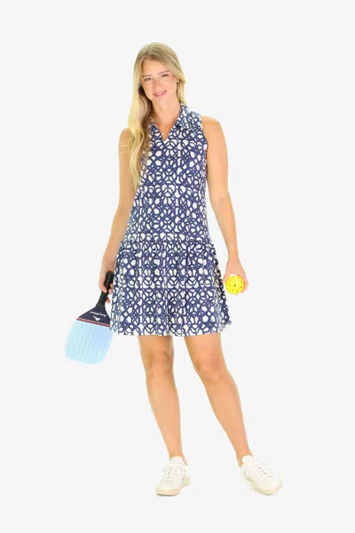 Duffield Lane The Mina Active Dress & Short In Navy Bowline