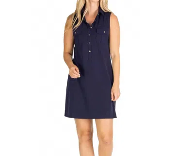 Duffield Lane The Opal Dress In Navy In Blue