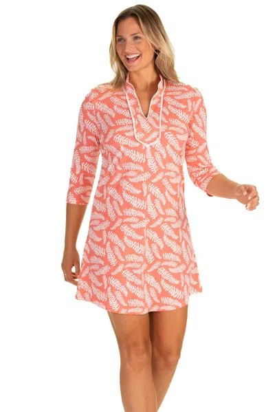 Duffield Lane The Performance Mia Dress In Coral Fern