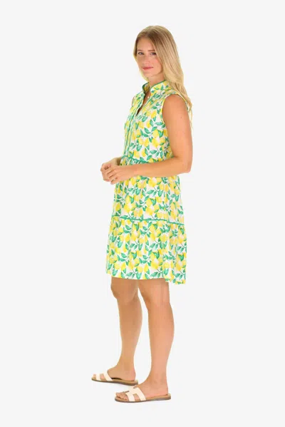 Duffield Lane The Robin Dress In Lemonade In Green