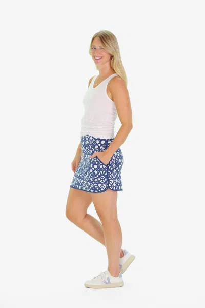 Duffield Lane The Suzanne Skort In Navy Bowline In Blue