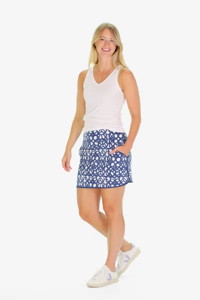 Duffield Lane The Suzanne Skort In Navy Bowline
