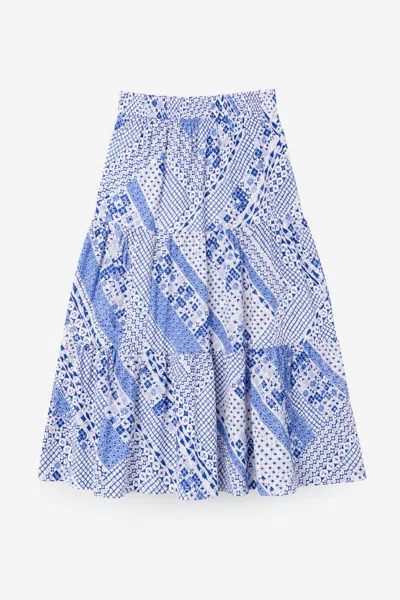 Duffield Lane The Tansy Skirt In Blue Breeze
