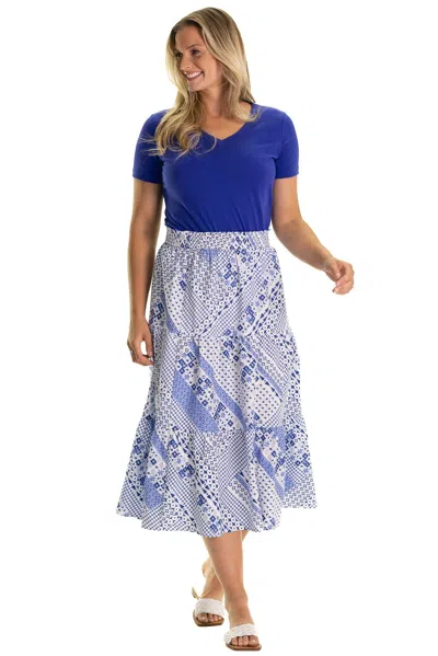 Duffield Lane The Tansy Skirt In Blue Breeze