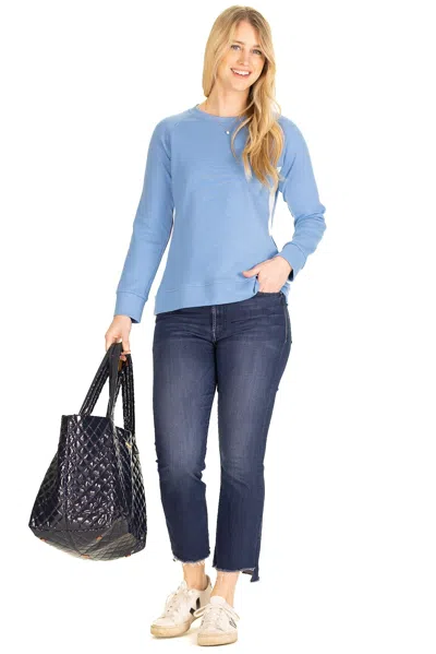 Duffield Lane Wholesale The Finley Crew Neck In Heritage Blue
