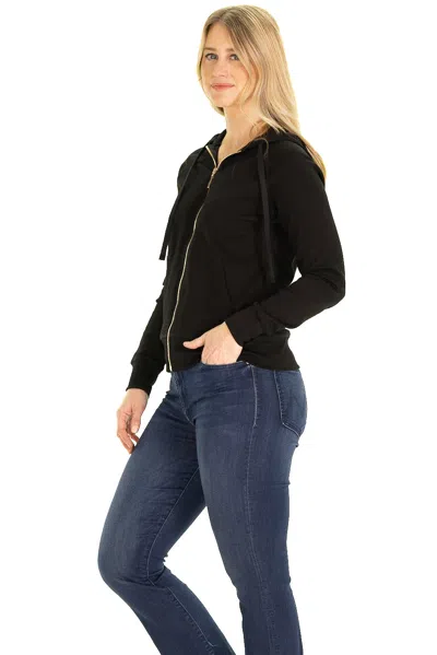 Duffield Lane Wholesale The Freya Full Zip Hoodie In Black