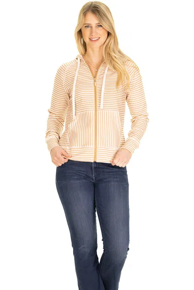 Duffield Lane Wholesale The Freya Full Zip Hoodie In Safari Stripe