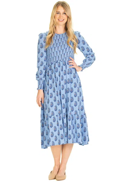 Duffield Lane Wholesale The Long Sleeve Jane Dress In Fall Posy
