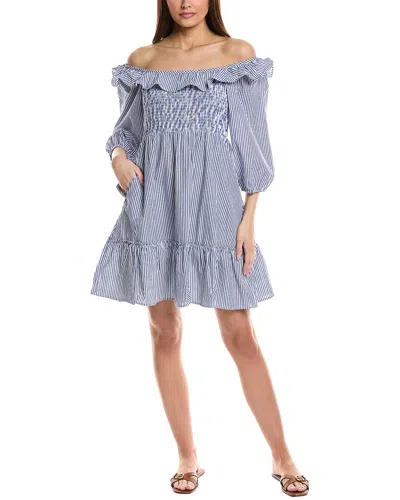 Duffield Lane Winslow Mini Dress In Blue