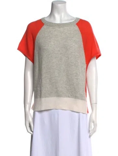 Pre-owned Duffy Cashmere Colorblock Pattern Sweater