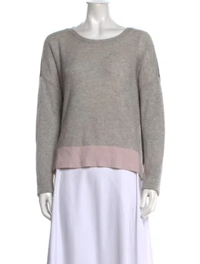 Pre-owned Duffy Cashmere Crew Neck Sweater In Grey