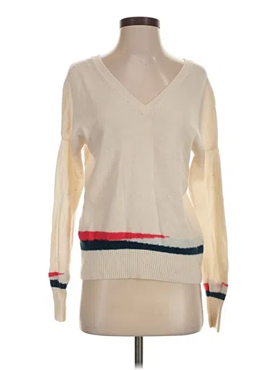 Pre-owned Duffy Cashmere Pullover Sweater In Ivory