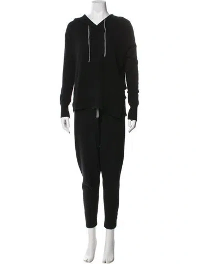 Pre-owned Duffy Cashmere Set In Black