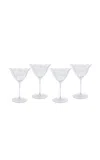 Duggan Society Lily Clear Wine Glass (set Of 4) In Transparent