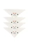 Duggan Society Tennis Cocktail Napkins (set Of 4)