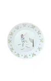 Duggan Society Tennis Lady Dinner Plate (set Of 4) In White