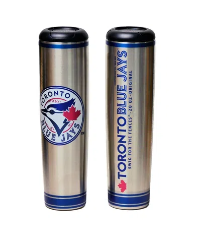 Dugout Mugs Toronto Blue Jays 20 oz Metal Bat Tumbler In Gray