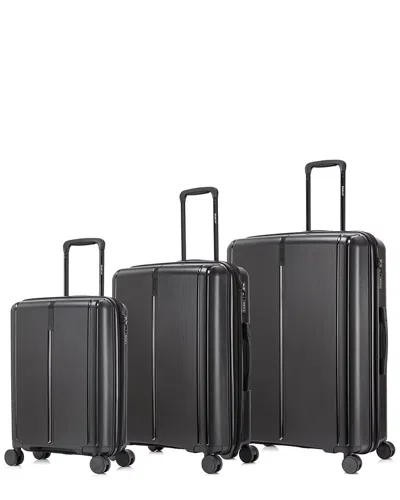 Dukap 3pc Airley Lightweight Expandable Hardside Spinner Luggage Set