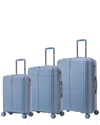 Dukap 3pc Airley Lightweight Expandable Hardside Spinner Luggage Set