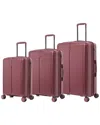 DUKAP DUKAP 3PC AIRLEY LIGHTWEIGHT EXPANDABLE HARDSIDE SPINNER LUGGAGE SET