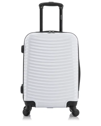 Dukap Adly Lightweight Hardside Spinner 20in In White