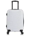 Dukap Adly Lightweight Hardside Spinner 20in In White
