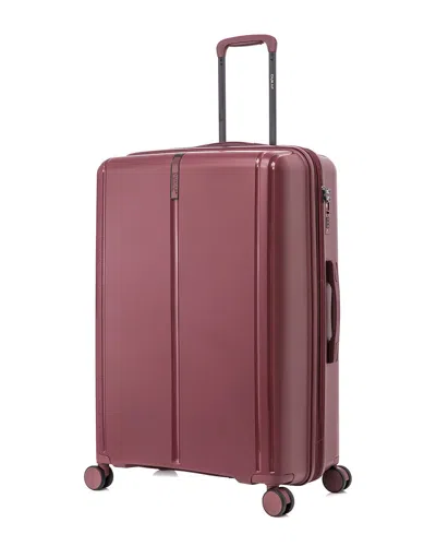 Dukap Airley Lightweight Expandable Hardside Spinner Luggage In Red