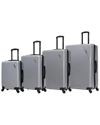 Dukap Discovery Lightweight Hardside 4pc Set In Gray
