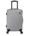Dukap Discovery Lightweight Hardside Spinner 20in In Silver
