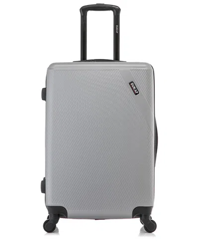 Dukap Discovery Lightweight Hardside Spinner 24in In Silver