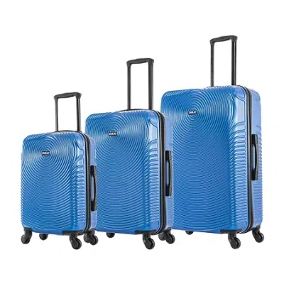 Dukap Inception 3-pc.hardside Lightweight Spinner Luggage Set In Blue