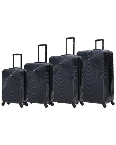 Dukap Inception Lightweight Hardside 4pc Set In Black