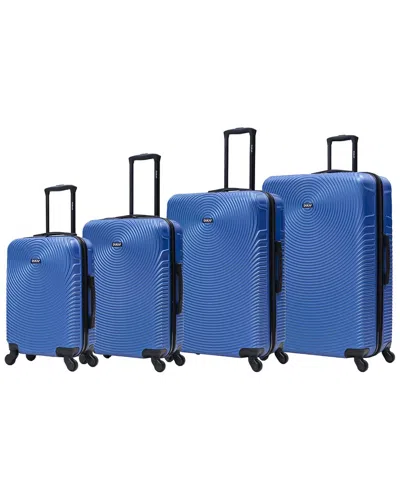 Dukap Inception Lightweight Hardside 4pc Set In Blue
