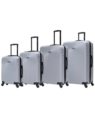Dukap Inception Lightweight Hardside 4pc Set In Grey