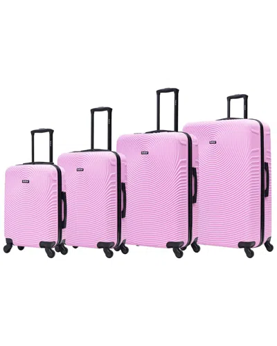 Dukap Inception Lightweight Hardside 4pc Set In Pink