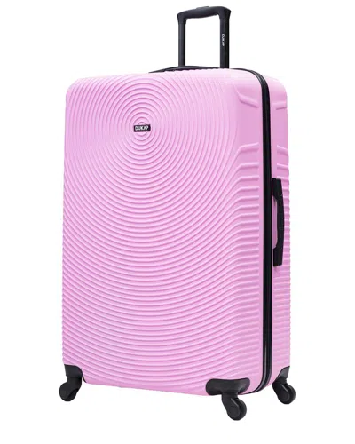 Dukap Inception Lightweight Hardside Spinner Suitcase In Pink