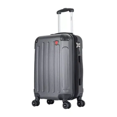 Dukap Intely Hardside Spinner 20'' Carry-on With Usb Port In Gray