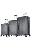 Dukap Intely Smart Hardside 3pc Set With Usb Port