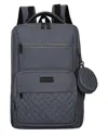 Dukap Mom-pro Expandable Diaper Backpack In Gray