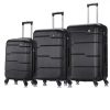 Dukap Rodez Lightweight Hardside 3-pc Set In Black