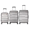 Dukap Rodez Lightweight Hardside 3-pc Set In Silver