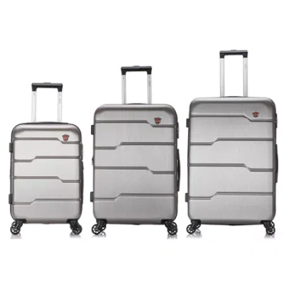 Dukap Rodez Lightweight Hardside 3-pc Set In Silver