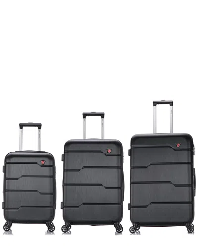 Dukap Rodez Lightweight Hardside 3pc Set In Black