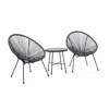Dukap Sassio 3 Piece Conversation Patio Set