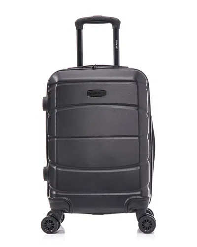 Dukap Sense Lightweight Hardside Spinner Luggage 20 In Black