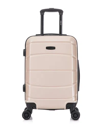 Dukap Sense Lightweight Hardside Spinner Luggage 20 In Gold