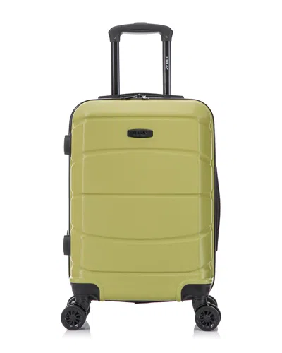 Dukap Sense Lightweight Hardside Spinner Luggage 20 In Green