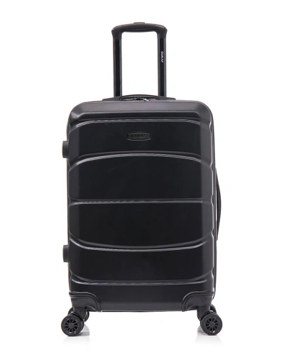 Dukap Sense Lightweight Hardside Spinner Luggage 24 In Black